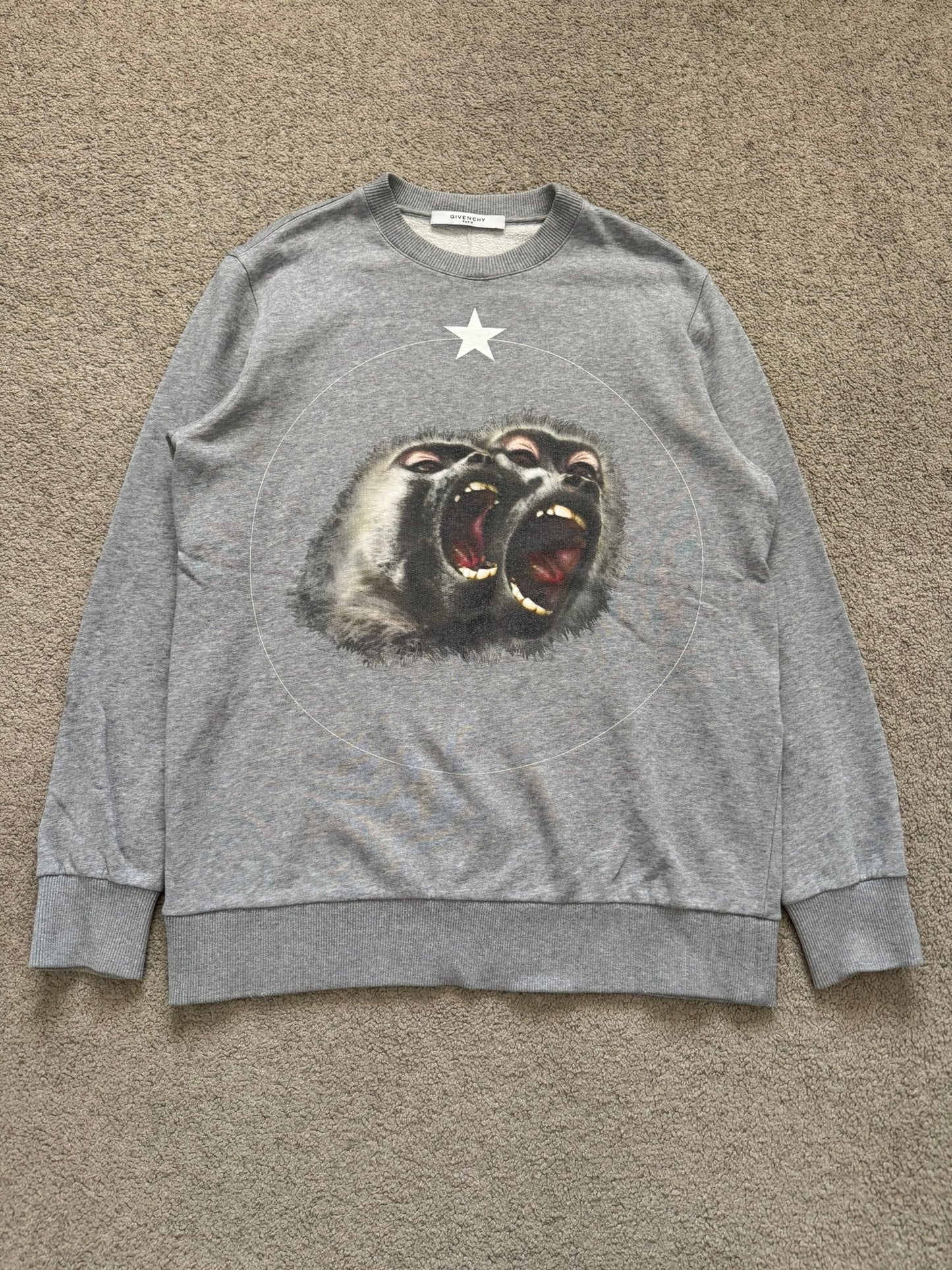 FW16 Givenchy by Riccardo Tisci Monkey Brothers Sweatshirt
