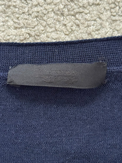 SS10 Undercover "Less But Better" Navy Wool Cardigan