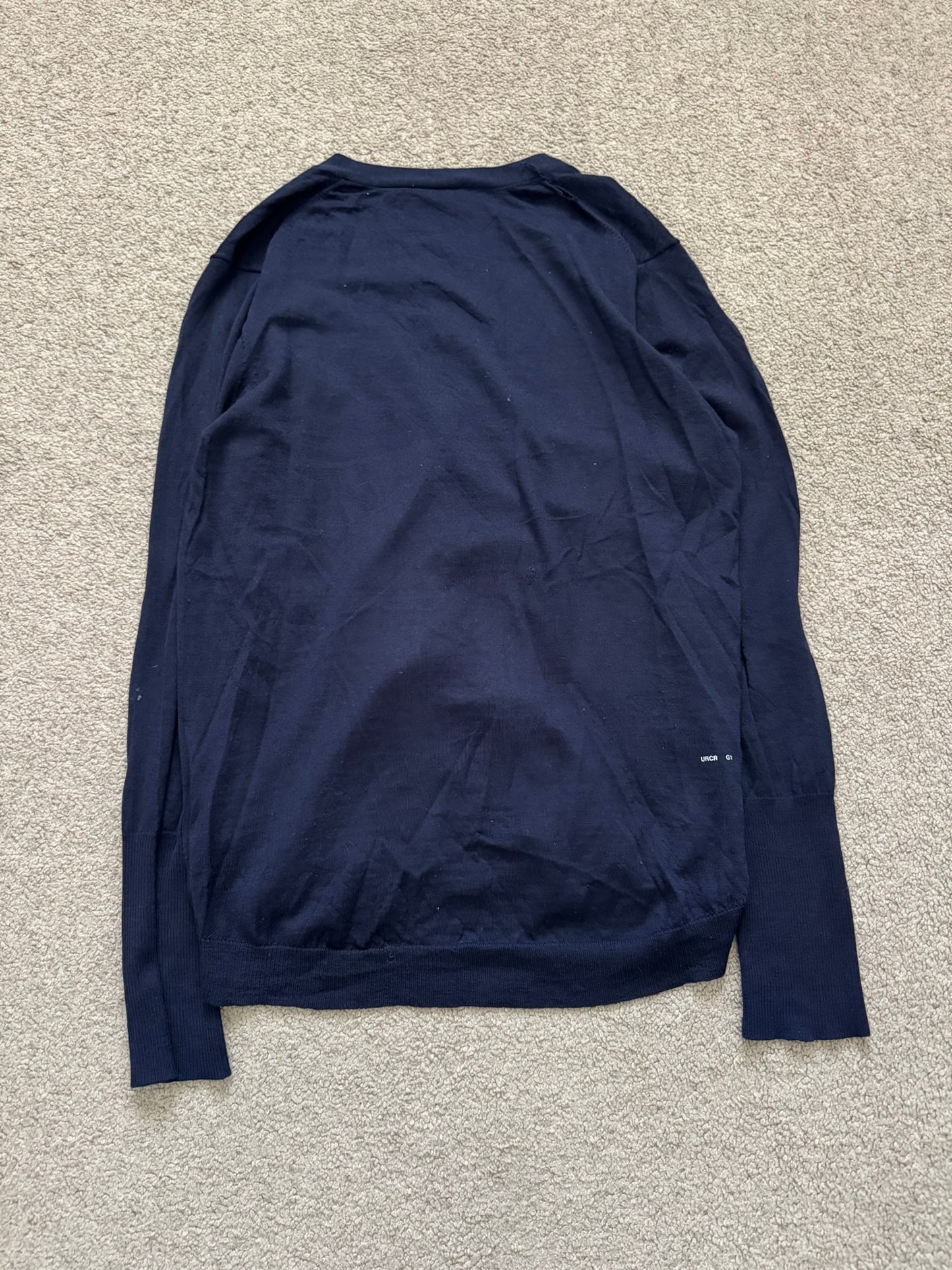 SS10 Undercover "Less But Better" Navy Wool Cardigan