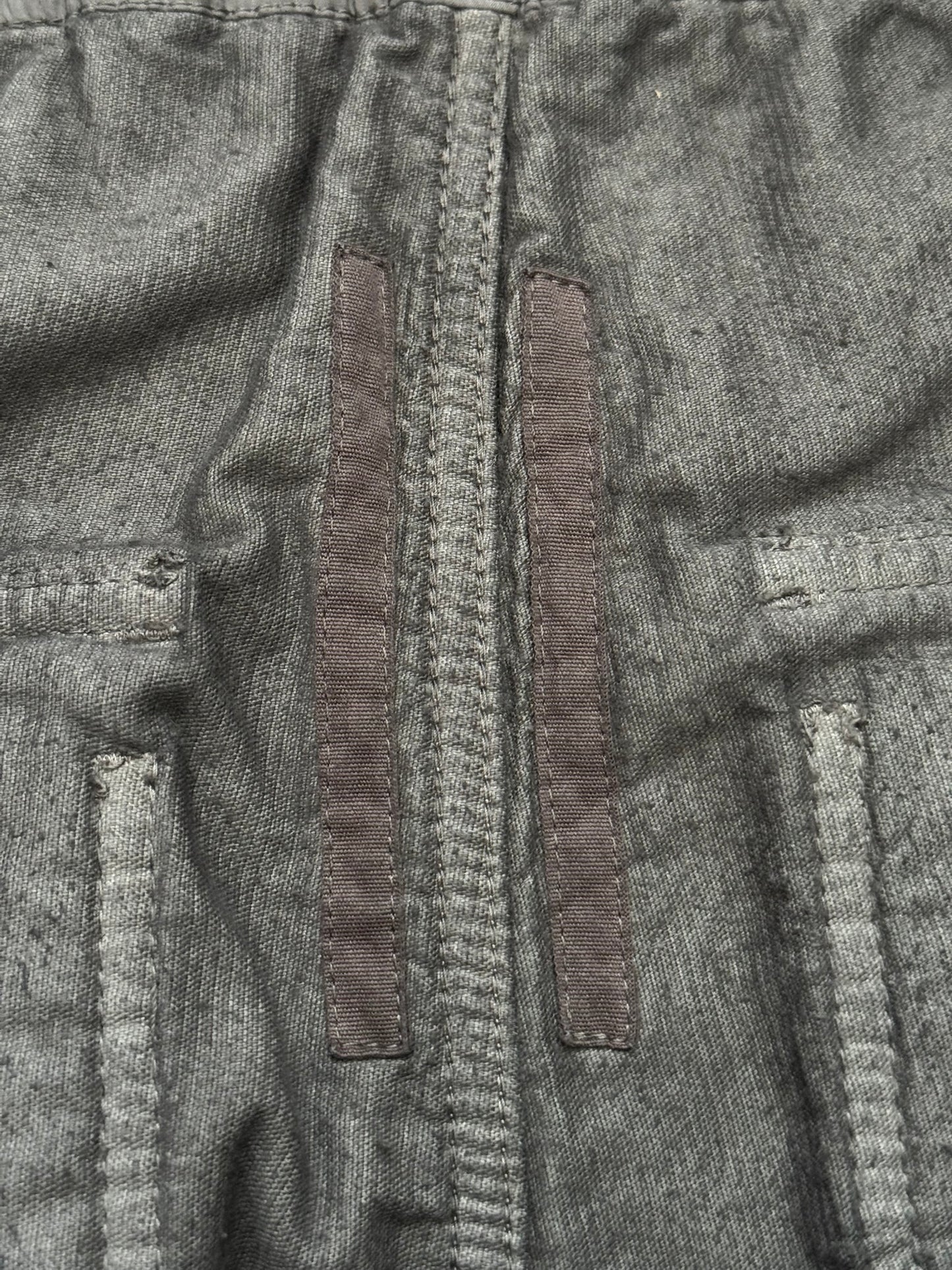 FW15 Rick Owens DRKSHDW Brown Corduroy Creatch Cargo Pants