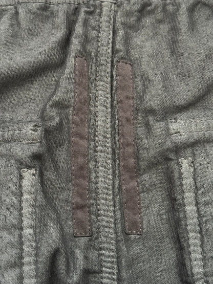 FW15 Rick Owens DRKSHDW Brown Corduroy Creatch Cargo Pants
