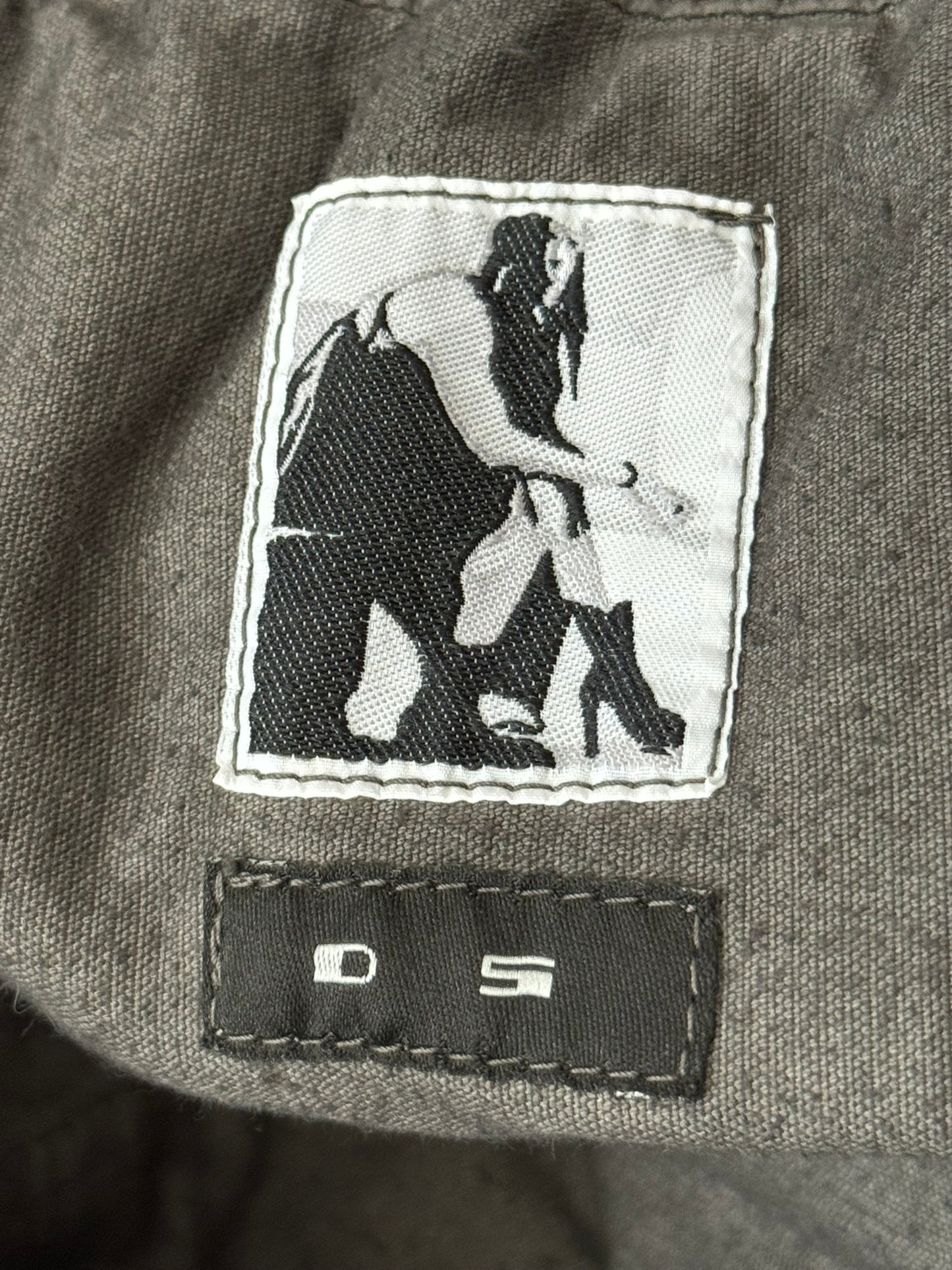 FW15 Rick Owens DRKSHDW Brown Corduroy Creatch Cargo Pants