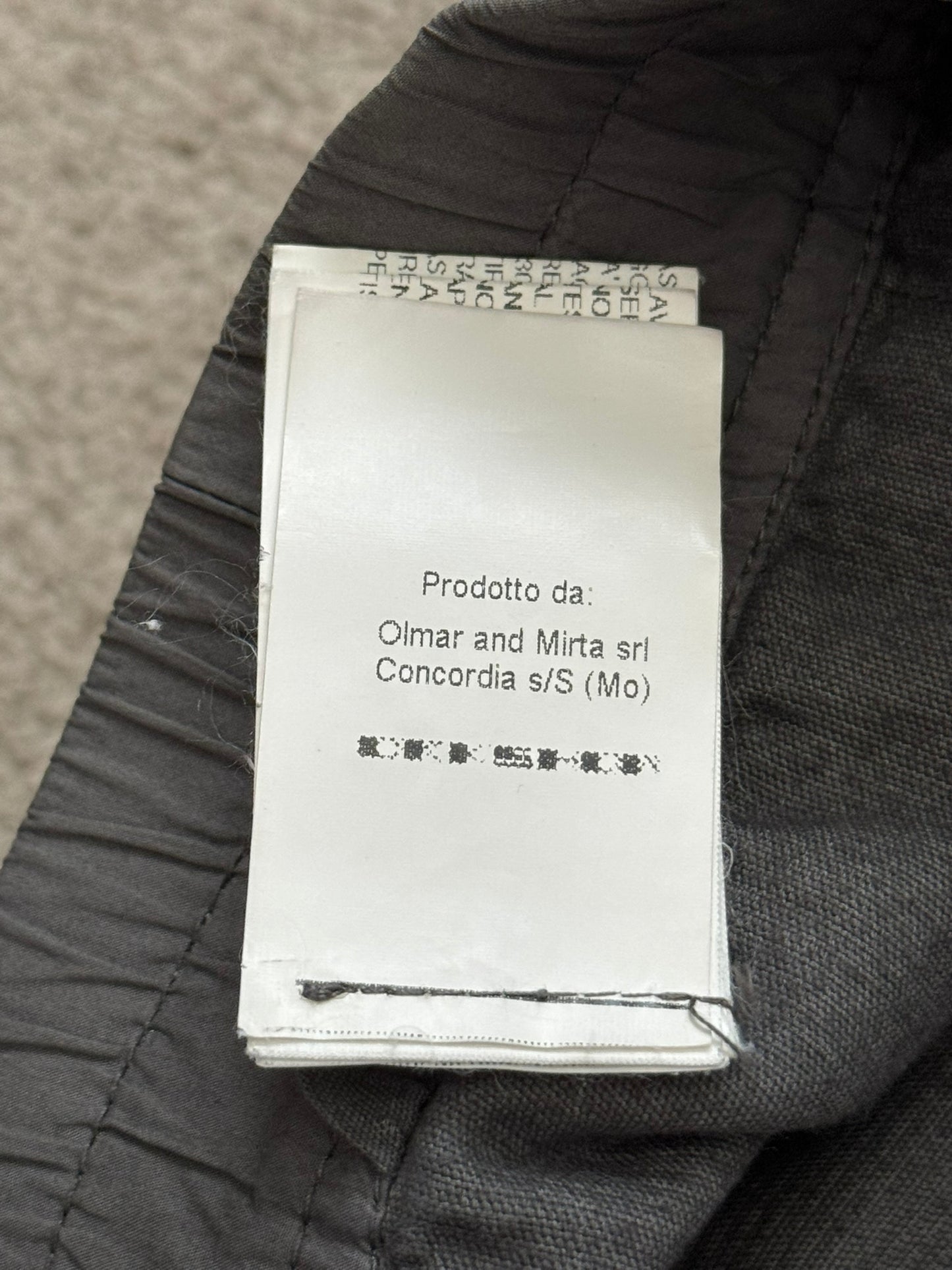 FW15 Rick Owens DRKSHDW Brown Corduroy Creatch Cargo Pants