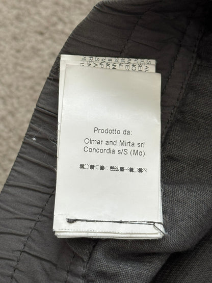 FW15 Rick Owens DRKSHDW Brown Corduroy Creatch Cargo Pants
