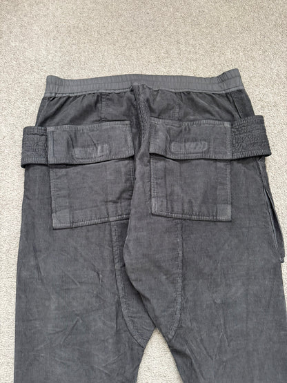 FW15 Rick Owens DRKSHDW Brown Corduroy Creatch Cargo Pants