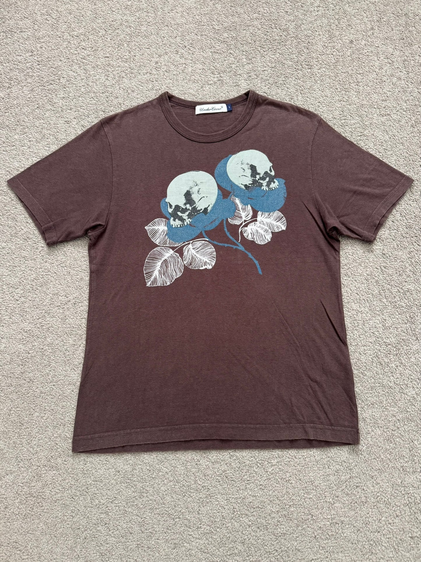 SS08 Undercover Skull Flower Graphic T Shirt