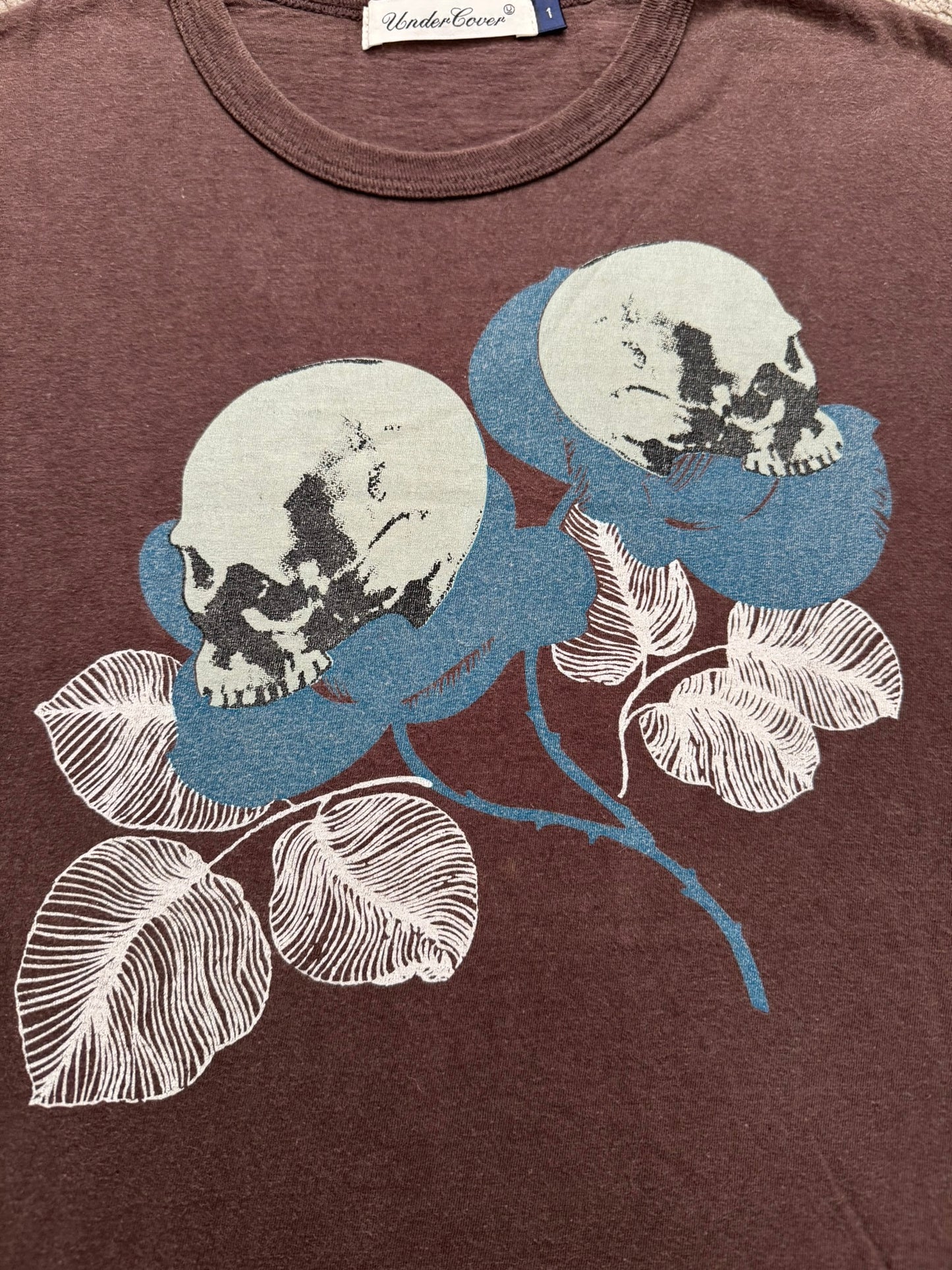 SS08 Undercover Skull Flower Graphic T Shirt