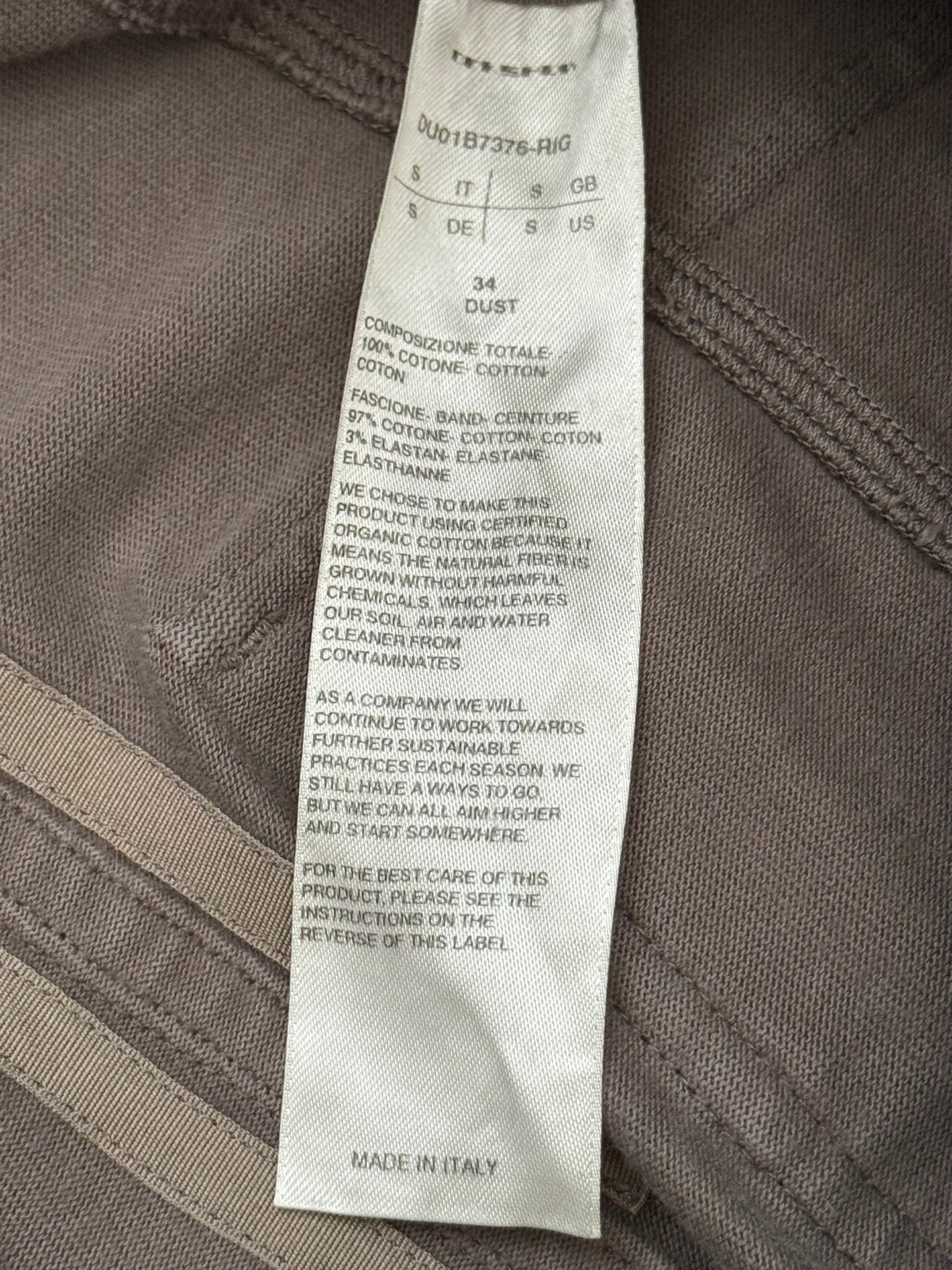 SS22 Rick Owens DRKSHDW Brown Creatch Cargo Pants