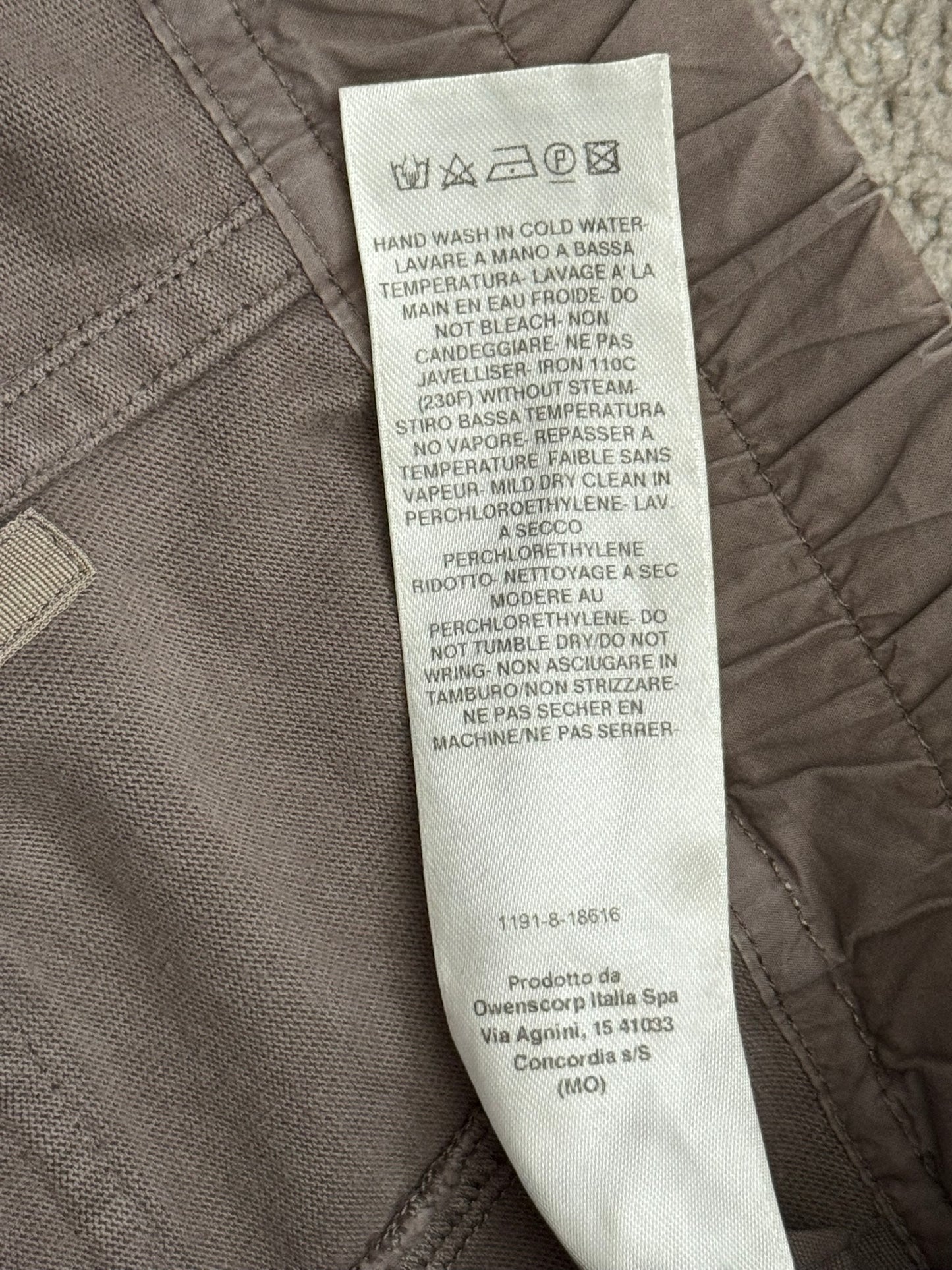 SS22 Rick Owens DRKSHDW Brown Creatch Cargo Pants