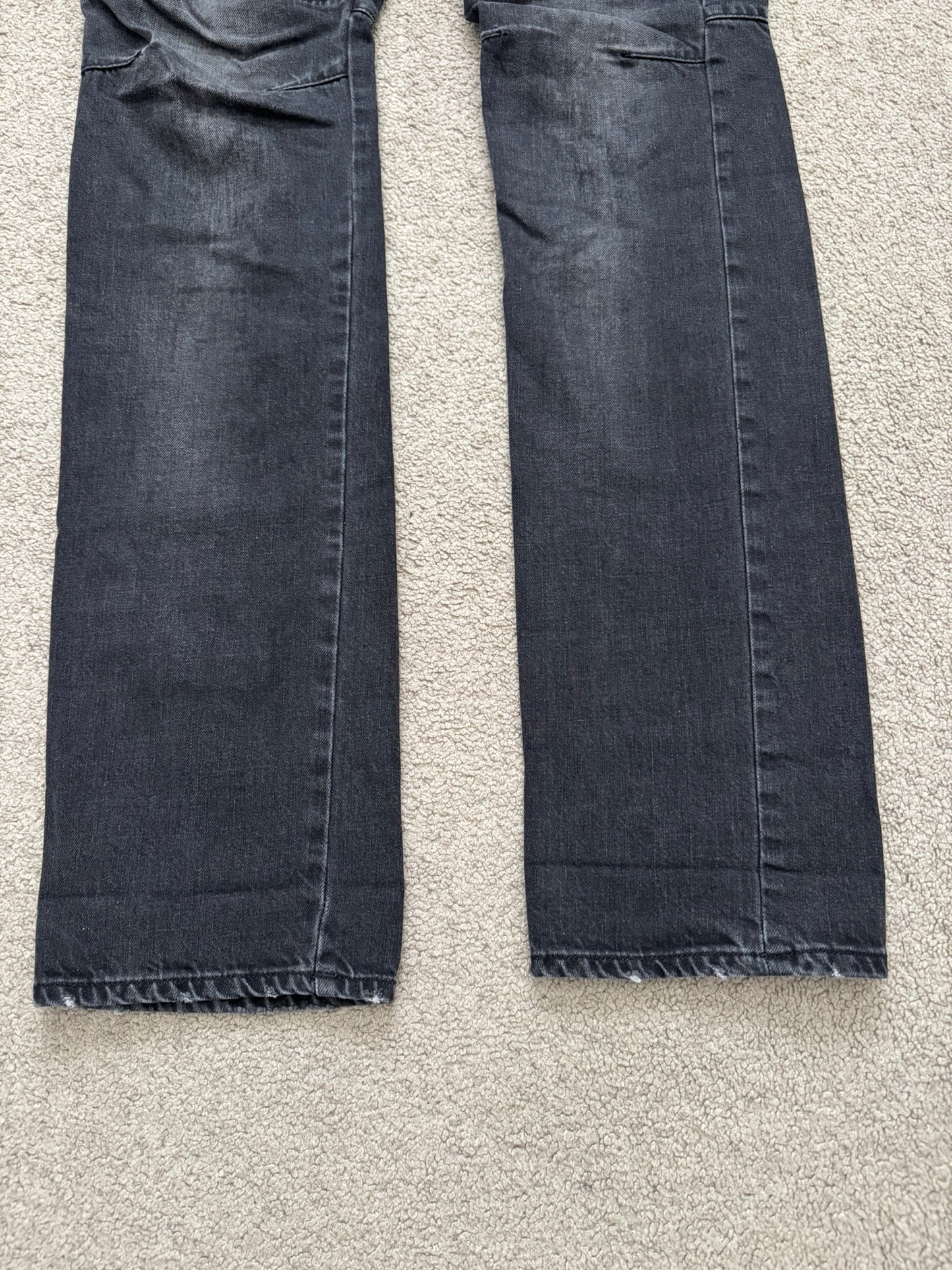 FW11 Balmain by Christophe Decarnin 4 Zip Biker Denim Jeans