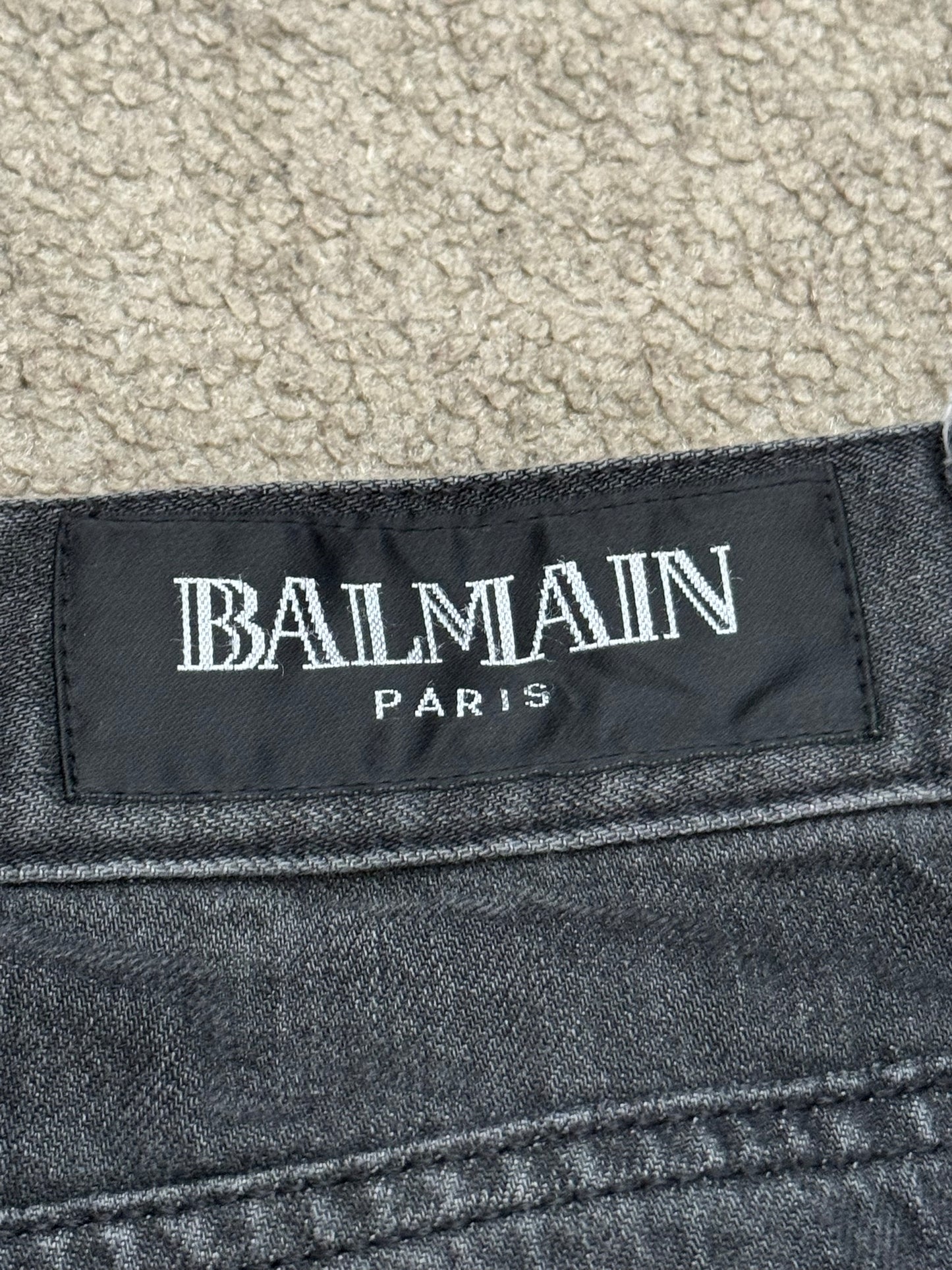 FW11 Balmain by Christophe Decarnin 4 Zip Biker Denim Jeans