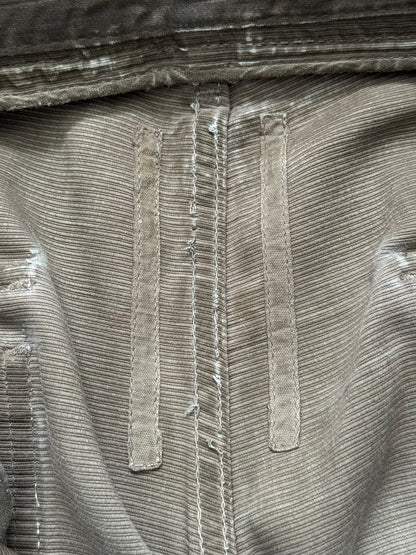 SS08 Rick Owens DRKSHDW "Creatch" Big Pocket Clawmark Waxed Pants