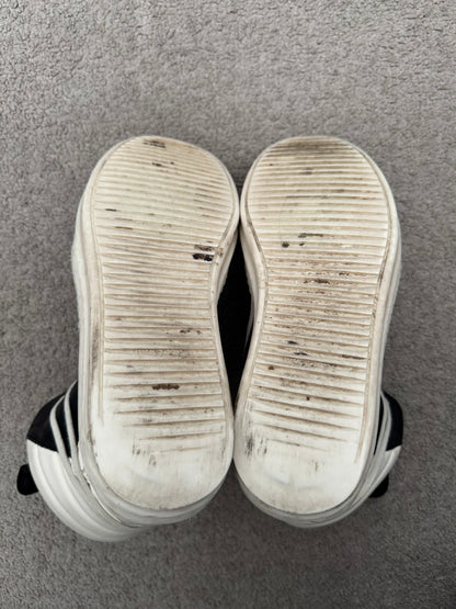 Rick Owens Black & White Geobasket High Top Sneakers