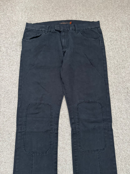 AW06 Undercover "Guruguru" Paneled Crust Frayed Jeans