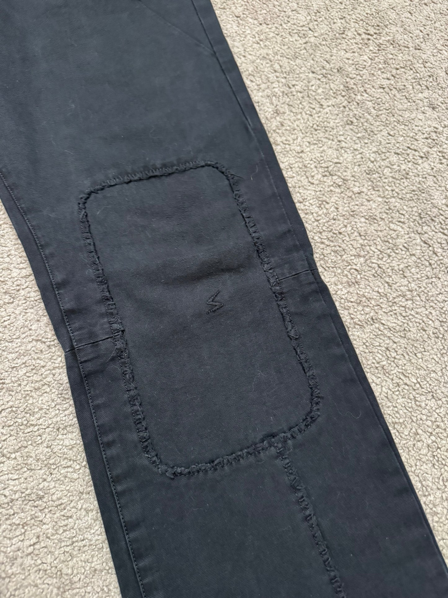 AW06 Undercover "Guruguru" Paneled Crust Frayed Jeans
