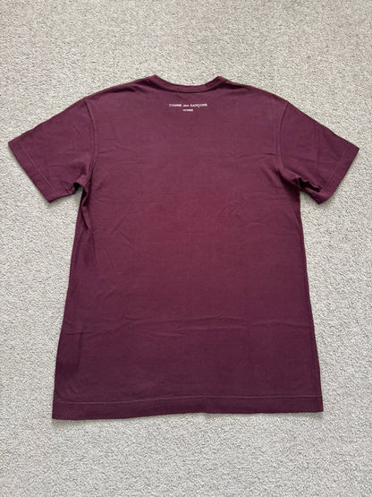 SS09 Comme Des Garcons Homme Overdyed Logo T Shirt