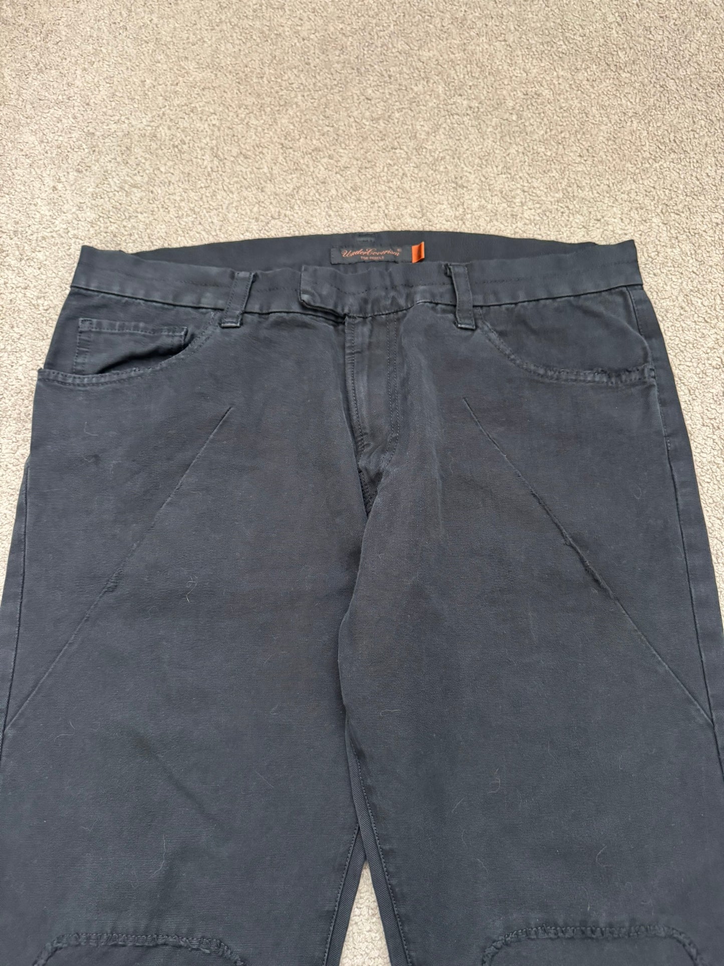 AW06 Undercover "Guruguru" Paneled Crust Frayed Jeans