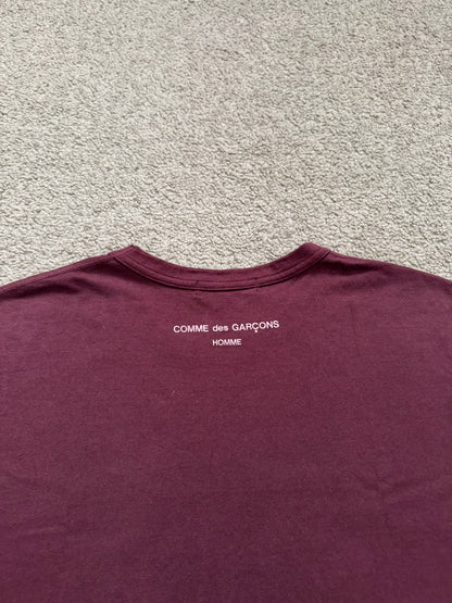 SS09 Comme Des Garcons Homme Overdyed Logo T Shirt