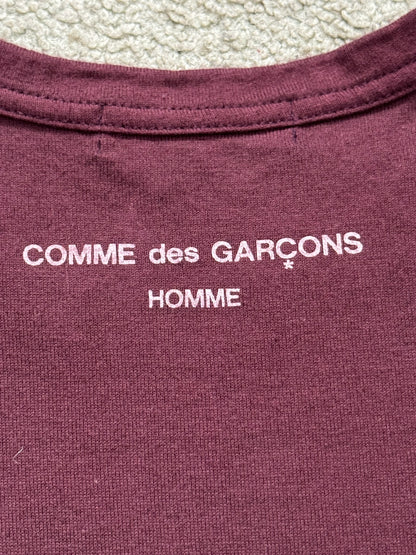 SS09 Comme Des Garcons Homme Overdyed Logo T Shirt