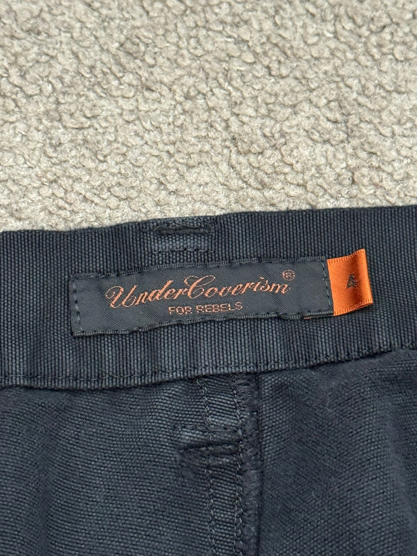 AW06 Undercover "Guruguru" Paneled Crust Frayed Jeans
