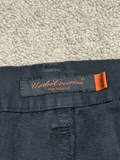 AW06 Undercover "Guruguru" Paneled Crust Frayed Jeans