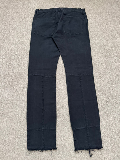 AW06 Undercover "Guruguru" Paneled Crust Frayed Jeans