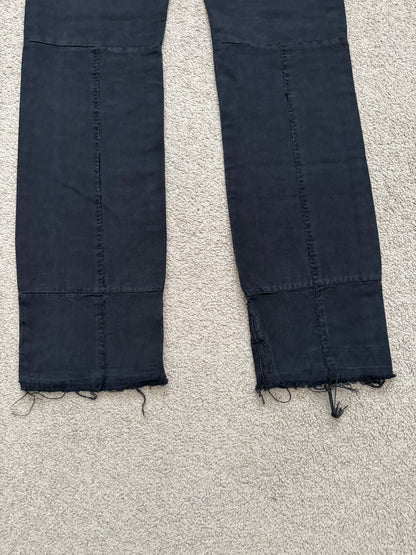 AW06 Undercover "Guruguru" Paneled Crust Frayed Jeans
