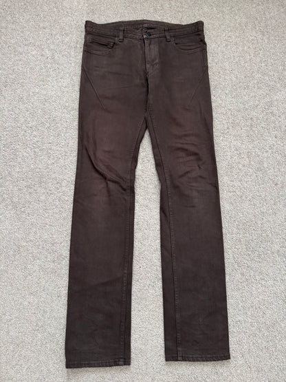 SS07 Number (N)ine Brown Crying Heart Pain Denim Jeans