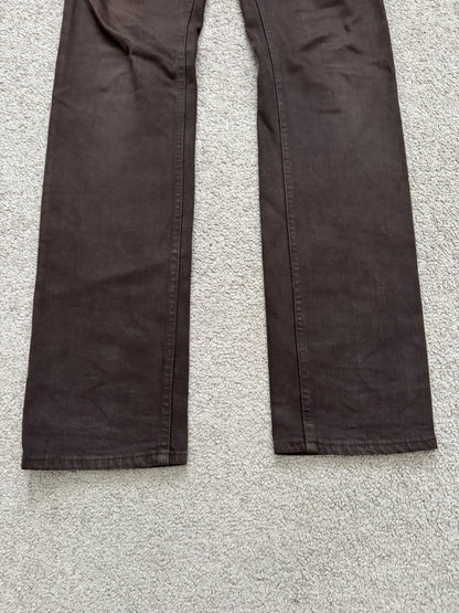 SS07 Number (N)ine Brown Crying Heart Pain Denim Jeans