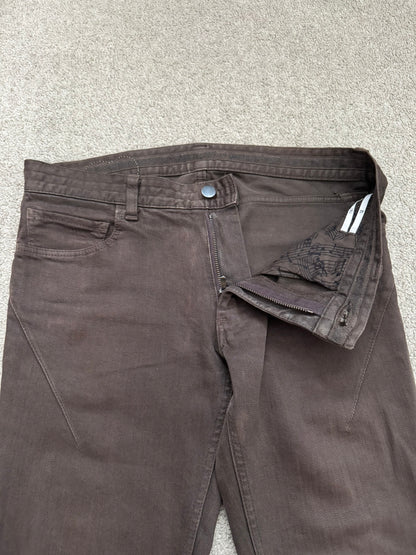 SS07 Number (N)ine Brown Crying Heart Pain Denim Jeans