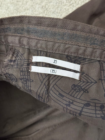 SS07 Number (N)ine Brown Crying Heart Pain Denim Jeans
