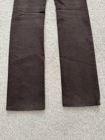 SS07 Number (N)ine Brown Crying Heart Pain Denim Jeans