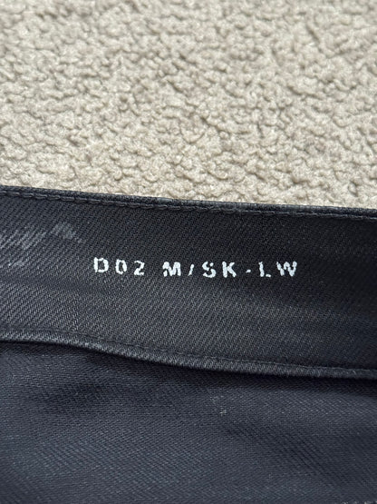 FW15 Saint Laurent by Hedi Slimane "Nightrider" Black Wax D02 Denim Jeans