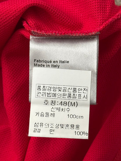 AW06 Dior Homme by Hedi Slimane Red Sequin Polo Shirt