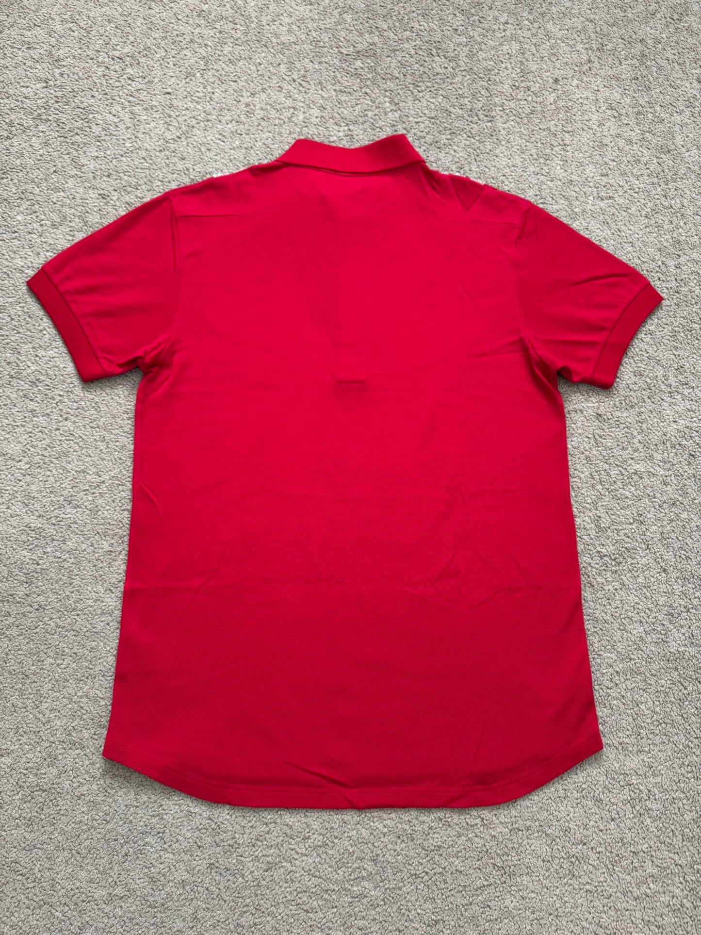 AW06 Dior Homme by Hedi Slimane Red Sequin Polo Shirt