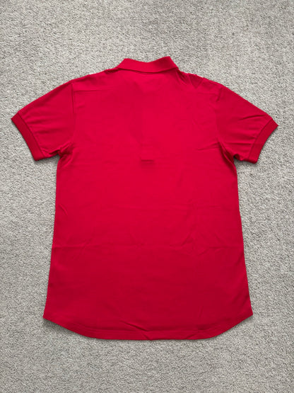AW06 Dior Homme by Hedi Slimane Red Sequin Polo Shirt