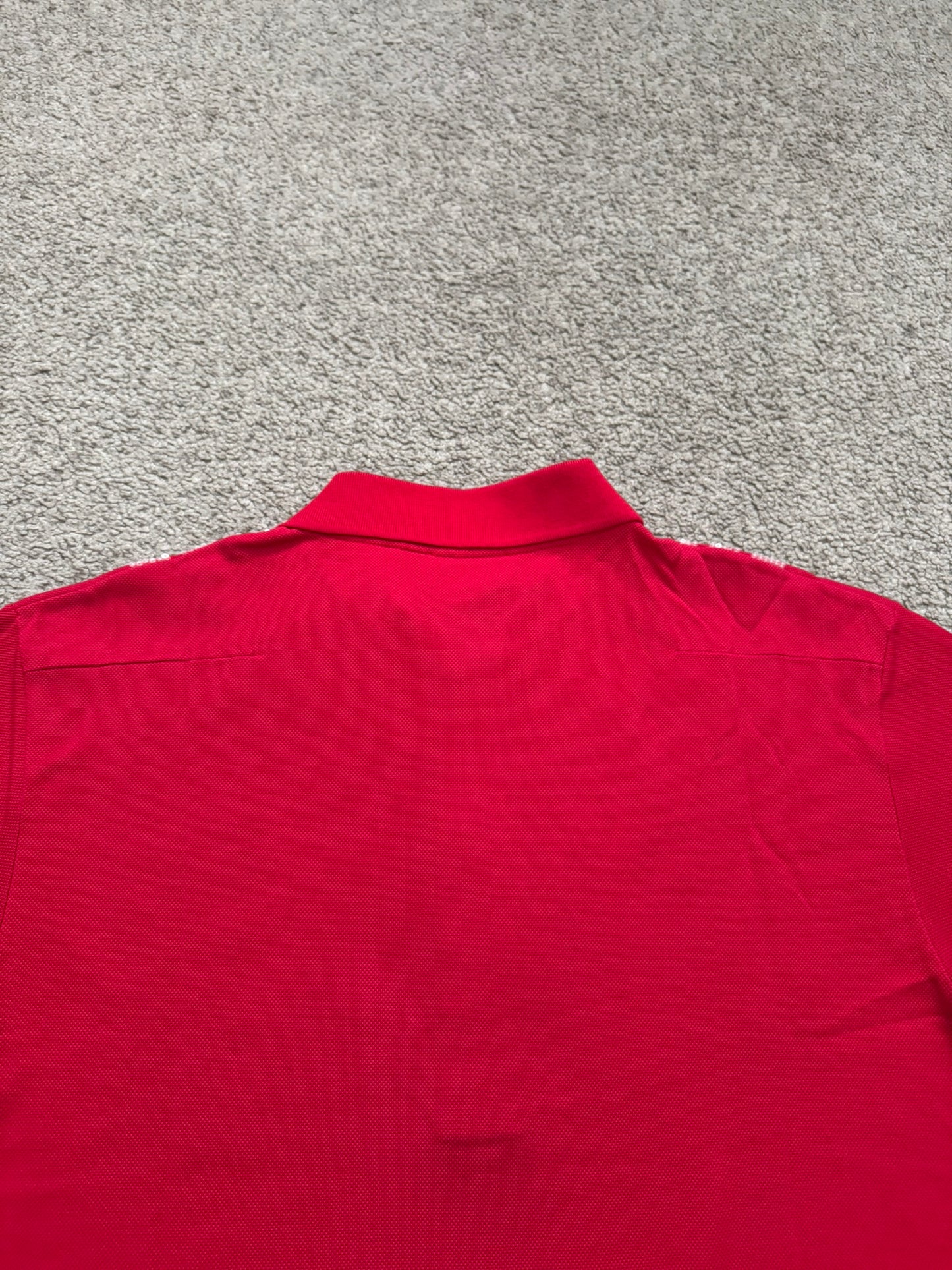 AW06 Dior Homme by Hedi Slimane Red Sequin Polo Shirt
