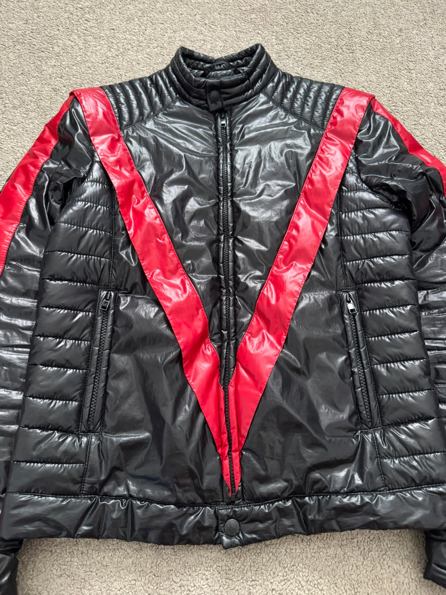 AW08 Maison Margiela “Thriller” Quilted Puffer Biker Jacket