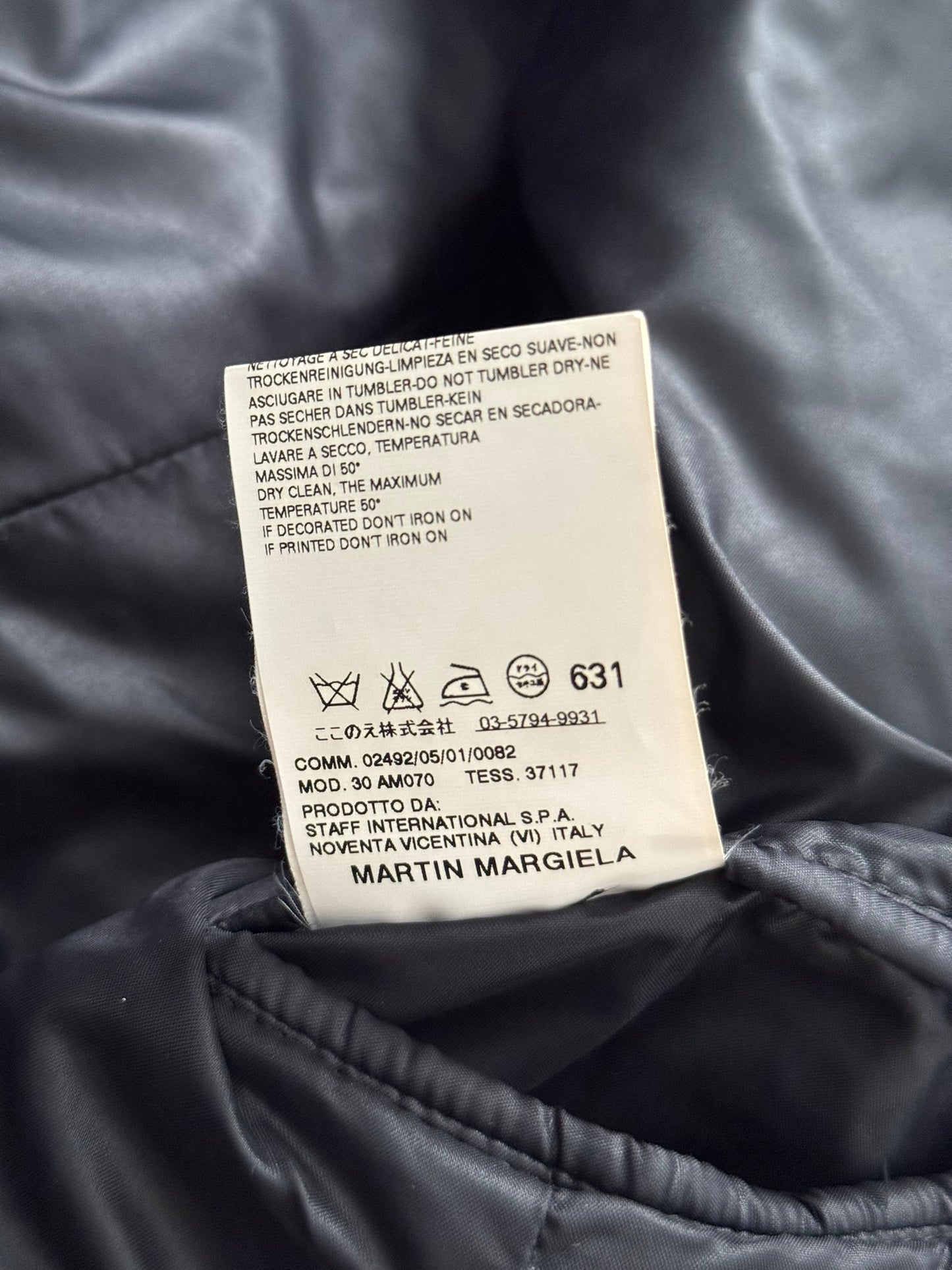 AW08 Maison Margiela “Thriller” Quilted Puffer Biker Jacket