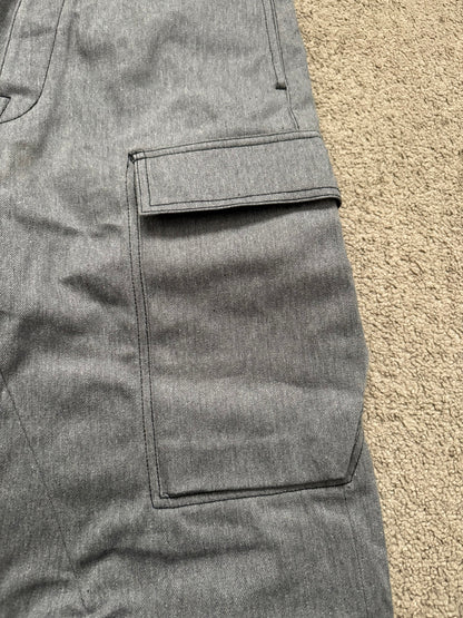SS23 Rick Owens DRKSHDW MIJ Grey Selvedge Geth Cut Cargo Denim Jeans