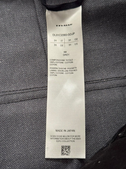 SS23 Rick Owens DRKSHDW MIJ Grey Selvedge Geth Cut Cargo Denim Jeans