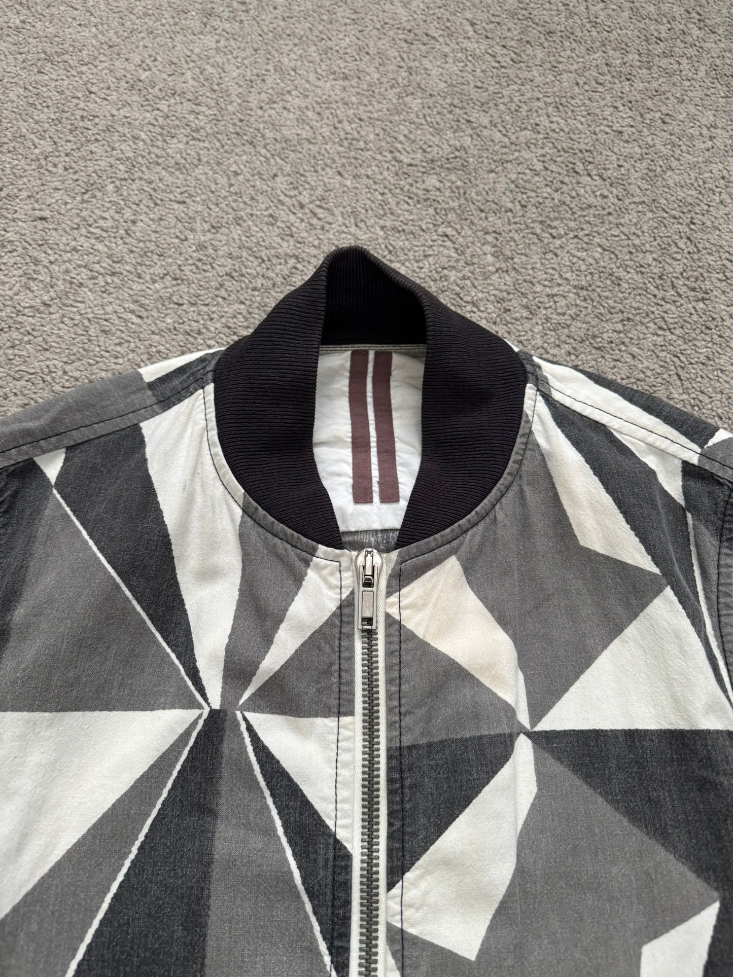 SS13 Rick Owens DRKSHDW "Island" Geo Camo Bomber Jacket