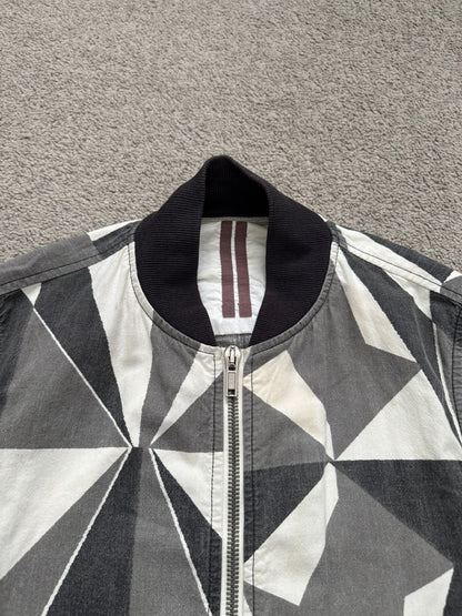 SS13 Rick Owens DRKSHDW "Island" Geo Camo Bomber Jacket