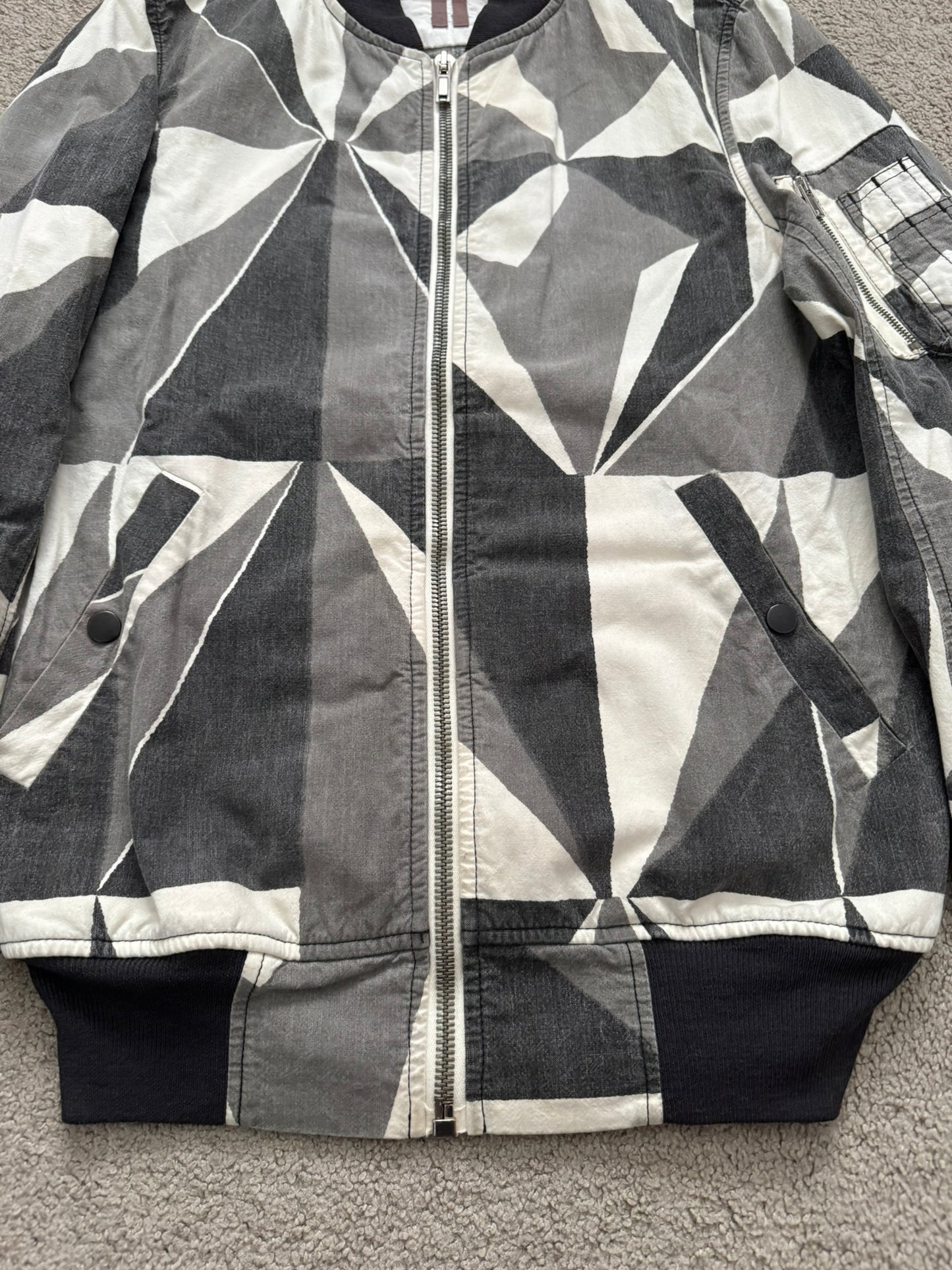 SS13 Rick Owens DRKSHDW "Island" Geo Camo Bomber Jacket