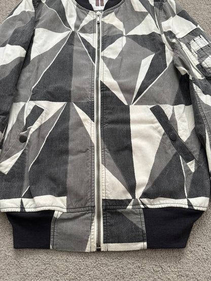 SS13 Rick Owens DRKSHDW "Island" Geo Camo Bomber Jacket
