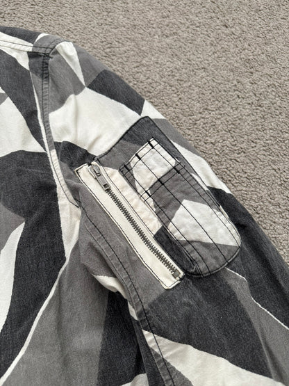 SS13 Rick Owens DRKSHDW "Island" Geo Camo Bomber Jacket