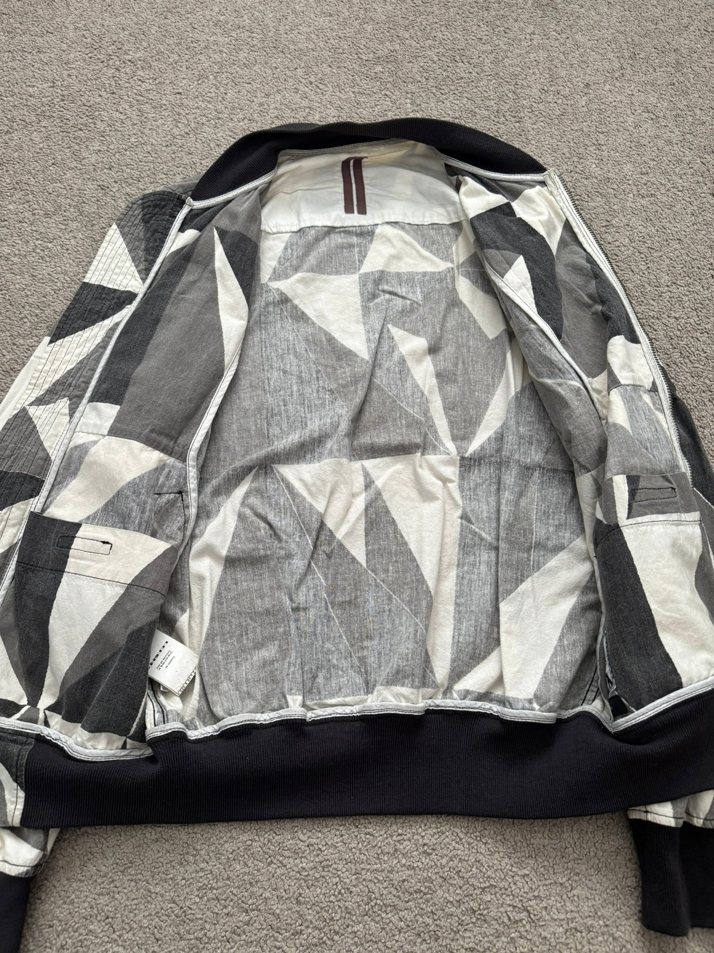 SS13 Rick Owens DRKSHDW "Island" Geo Camo Bomber Jacket