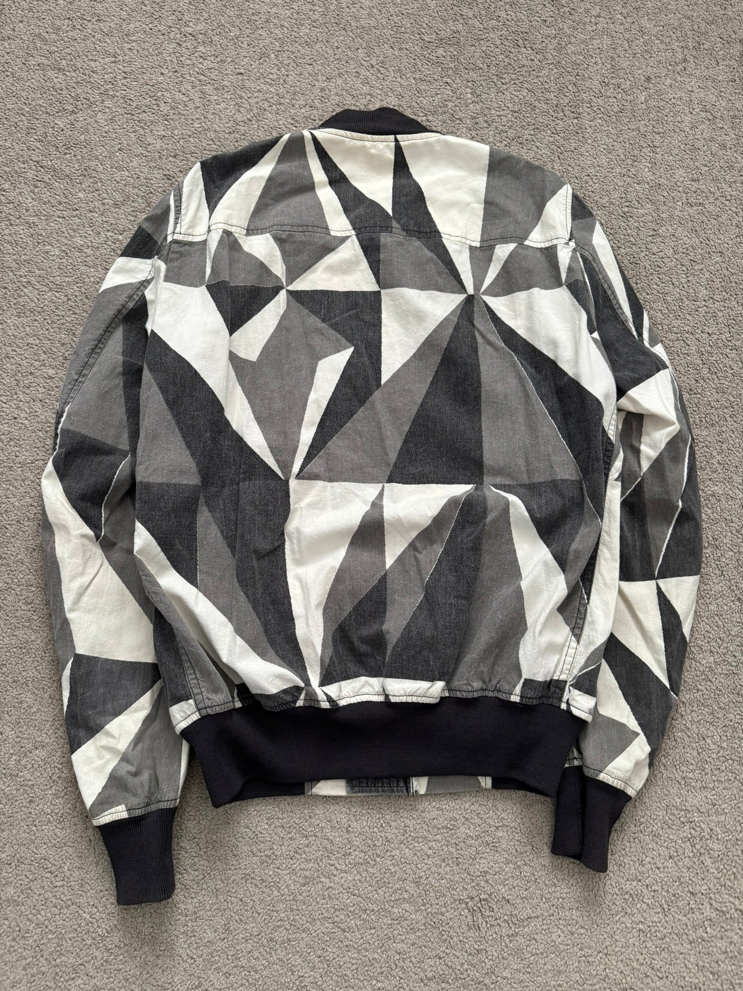 SS13 Rick Owens DRKSHDW "Island" Geo Camo Bomber Jacket