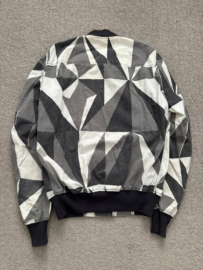 SS13 Rick Owens DRKSHDW "Island" Geo Camo Bomber Jacket