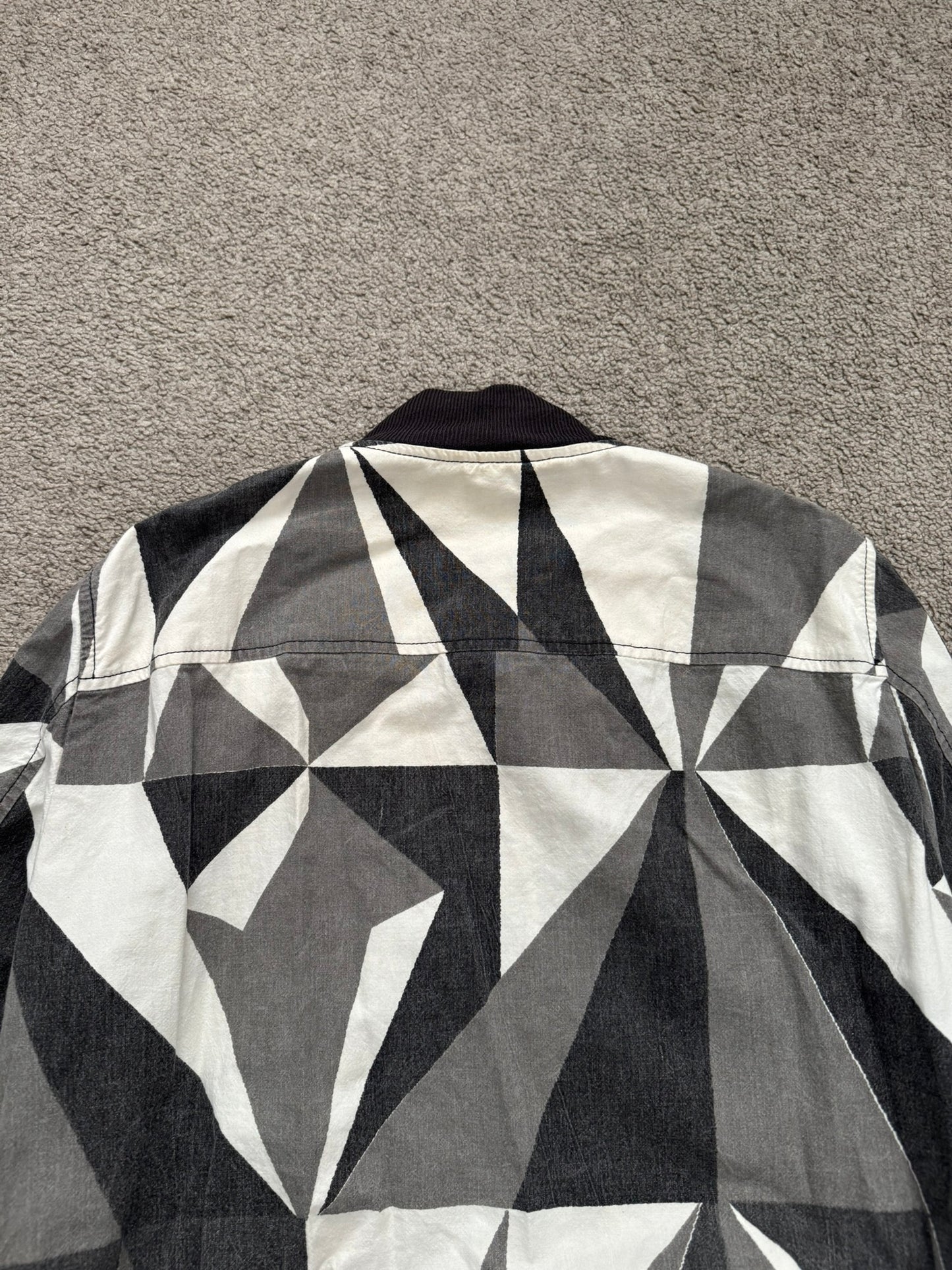 SS13 Rick Owens DRKSHDW "Island" Geo Camo Bomber Jacket